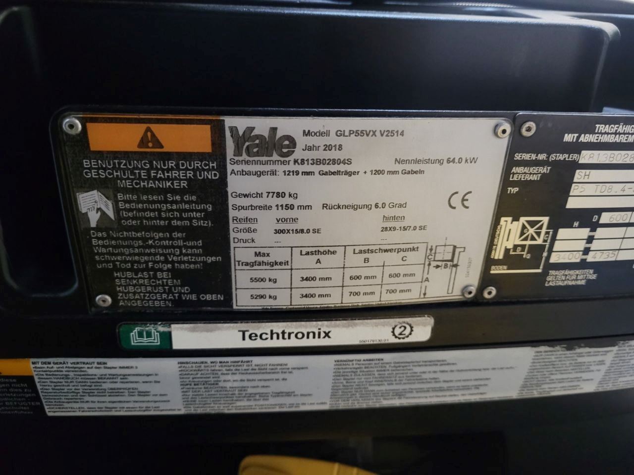 Gas loader Yale GLP55VX