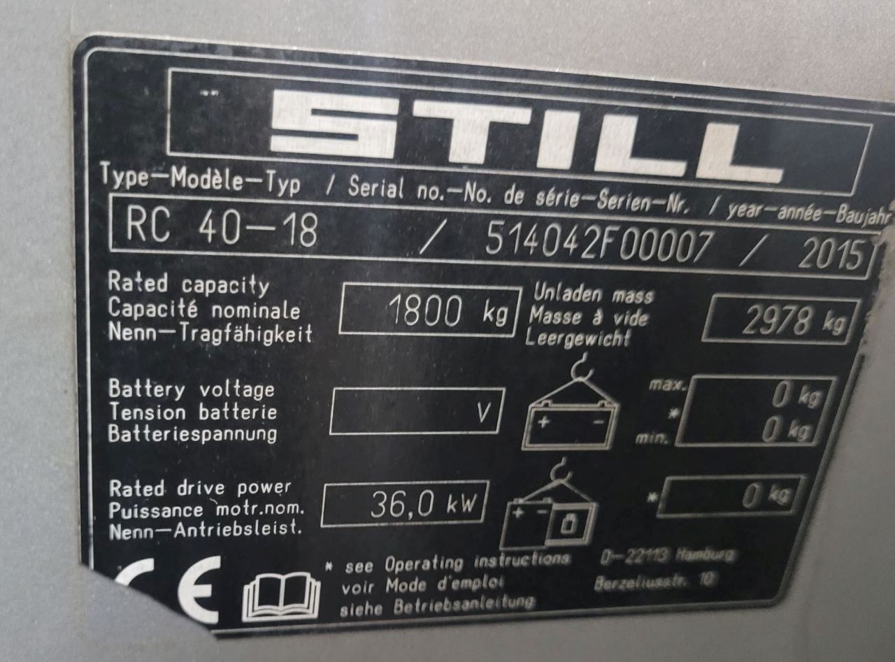 Wózek widłowy diesel 1,8 tony Still RC40-18